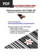 SC7 USB 2D Barcode Scanner Manual