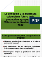 La Orinoquia y La Altillanura Colombiana Futuro de La Produccion Agropecuaria