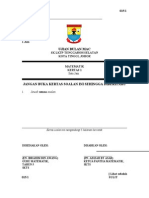 Contoh Muka Depan Ujian Bulanan Matematik 015/1