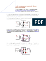 Rectificador de Onda Completa Con Puente de Diodos