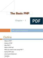 The Basic PHP - Chapter 1