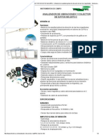 ANALIZADOR DE VIBRACIONES Y COLECTOR DE DATOS MA-2070-C - Medición de Amplitud Global de Vibración de Las Tres Magnitudes - Ideal para Implementar Rutinas de Mantenimiento Predictivo