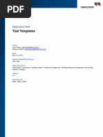 Test Templates: Application Note