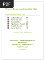 Project Report On Industrial Visit