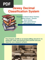 Dewey Decimal Classification System