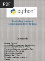 Python - de Hola Mundo A Conexiones DB