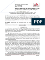 Manganese As A Reference Element For The Interpretation of Lead Enrichment/Depletion in Selected Farming Soils of Nigeria