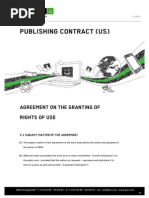 Publishing Contract (Us) : Agreement On The Granting of Rights of Use