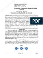 Analysis of Corporate Social Responsibility of Selected Indian Companies