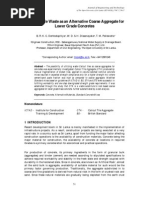 Calicut Tile Waste As An Alternative Coarse Aggregate For Lower Grade Concretes