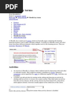 Moodle Key Terms: Activities