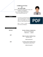 Curriculum Vitae OF Md. Nazim Uddin: Objective