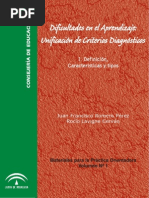 Dificultades de Aprendizaje 1. - Definición, Características y Tipos