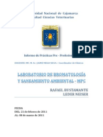 Prácticas Pre-Profesionales - LABORATORIO DE BROMATOLOGÍA Y SANEAMIENTO AMBIENTAL