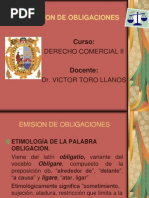 Emision de Obligaciones