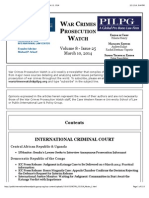 War Crimes Prosecution Watch, Vol. 8, Issue 25 - March 10, 2014