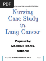 Case Study in Lung Cancer by Maedine Urbano