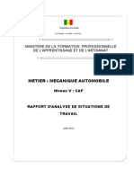 Rapport D'ast Mecanique Auto