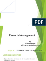 Nature of Financial Management