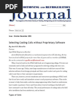 Selecting Cooling Coils Without Proprietary Software - Issue Oct-Dec 2002