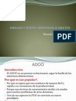 Analisis y Diseño Orientado - Objetos