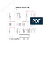 Design of Two-Way Slab: Panel No S1