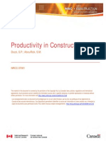 Productivity in Construction