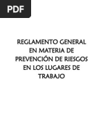 Reglamento de Riezgos Ministerio de Trabajo