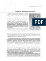 La Investigación Básica Según Hans Selye PDF