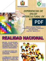 Bolivia Experiencia de Interculturalidad