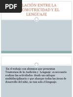 RELACI+ôN ENTRE LA PSICOMOTRICIDAD Y EL LENGUAJE