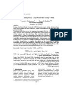 Implementing Fuzzy Logic Controller Using VHDL