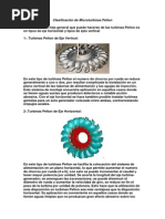 Clasificación de Microturbinas Pelton