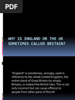 Why Is England or The UK Sometimes Called 1