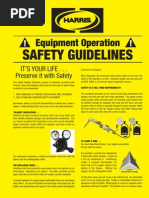 Equipment Operation: Safety Guidelines