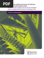 Methods For Setting Cut Scors in Criterion-Referenced Instruments