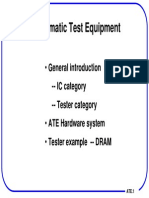 Automatic Test Equipment: - General Introduction