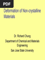 Deformation of Noncrystalline Materials