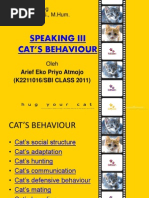 Speaking III Cat's Behaviour