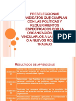 Preseleccionar Candidatos Que Cumplan Con Las Políticas - GTH