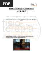 Estiramientos de Miembros Inferiores