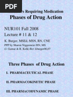 Stressors Requiring Medication: Phases of Drug Action