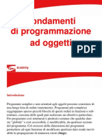 Fondamenti Di Programmazione Ad Oggetti