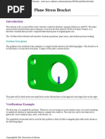 Plane Stress Bracket