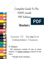 TOEFL - Structure 1.0