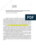 Discurso Sobre A História Da Literatura Do Brasil - Magalhães