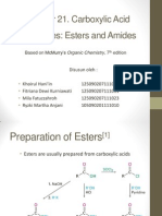 Chapter 21. Carboxylic Acid Derivatives: Esters and Amides