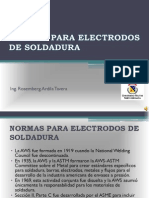 Normas para Electrodos de Soldadura