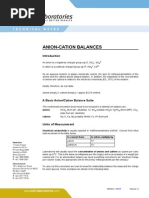 Anion-Cation Balances