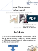 Síndrome Pinzamiento Subacromial